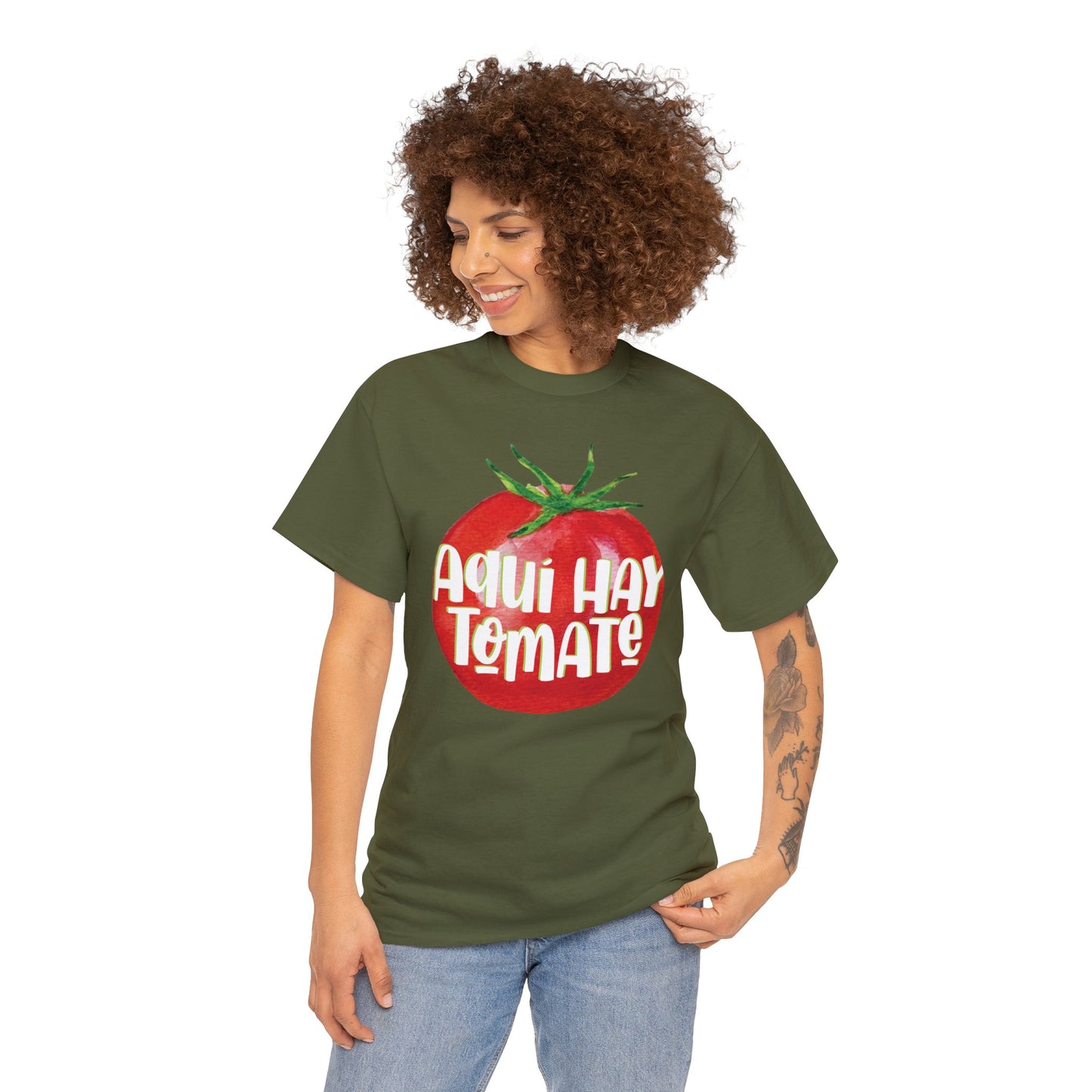 Aquí hay tomate - Camiseta de algodón - Unisex Heavy Cotton Tee